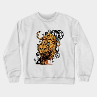 Steampunk Tiger Crewneck Sweatshirt